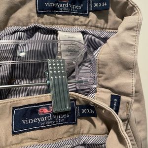 Vineyard Vines Men’s Breaker Khaki. 2 pair available $30 ea
